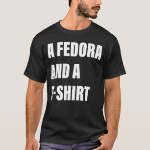 T-shirt Une Fedora Et Un Vêtement Court