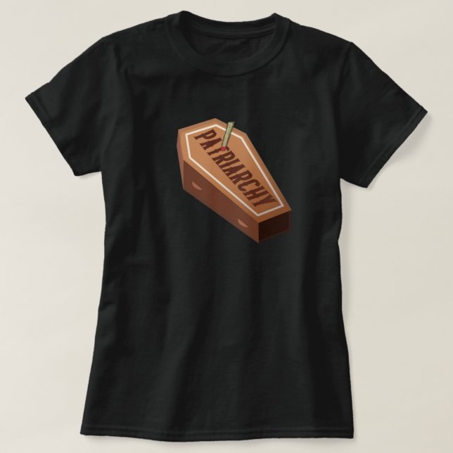 T-shirt Une féministe amusante prend le patriarcat (Design devant)