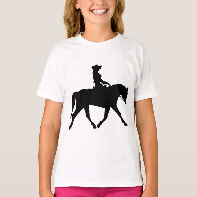 T-shirt Une Femme À Cheval (Devant)