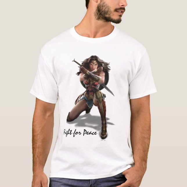T-shirt Une Femme Merveilleuse Blocage Avec Des Bracelets (Devant)