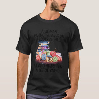 T-shirt Une Femme Ne Peut Survivre Sur Les Livres Elle-Mêm