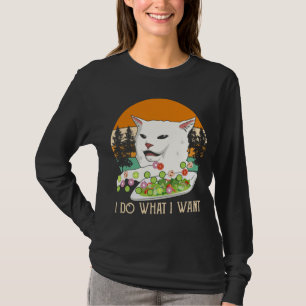 T-shirt Une Femme Qui Crie Au Mème De Chat, Au Mème De Cha