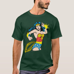 T-shirt Une femme se tortille avec des menottes brillantes