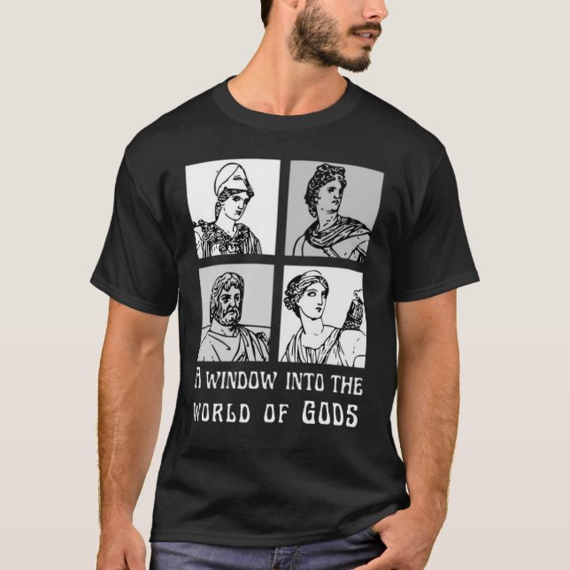 T-shirt Une fenêtre sur le monde des mythes grecs de DIEUX (Devant)