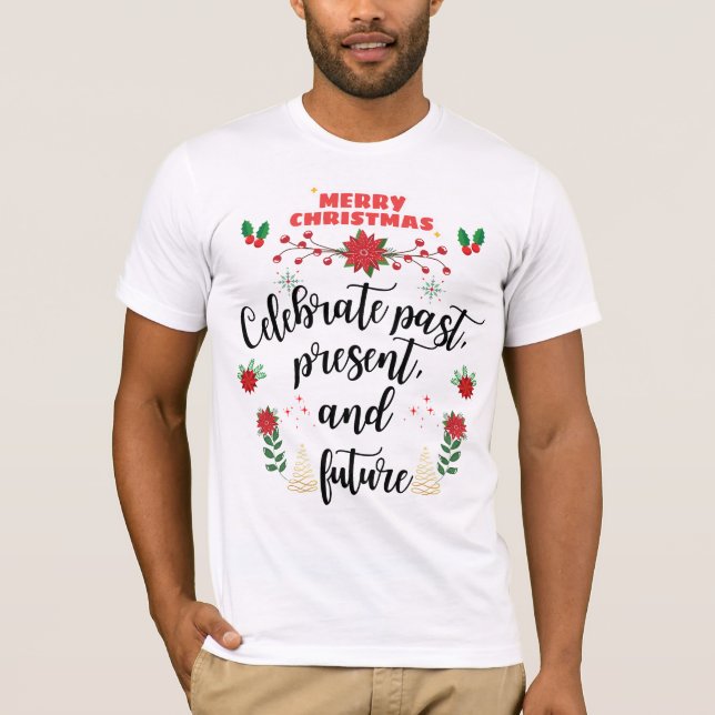 T-shirt Une fête de Noël intemporelle (Devant)