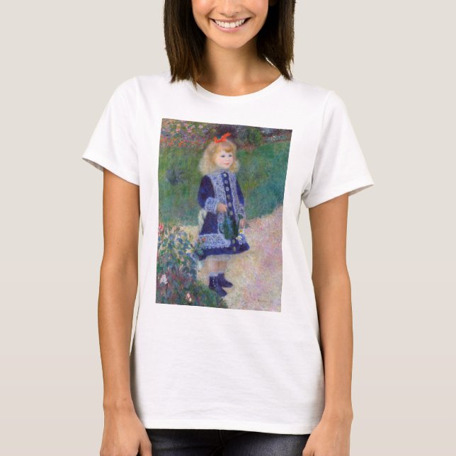 T-shirt Une fille avec une canne d'arrosage, Renoir (Devant)