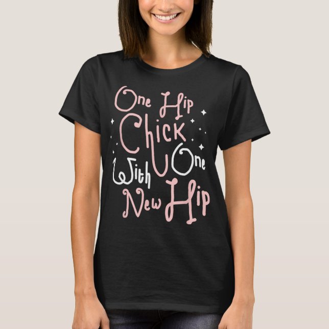 T-shirt Une Fille Avec Une Nouvelle Remplacement De Hanche (Devant)