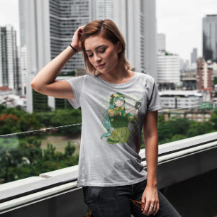 T-shirt Une Fille De L'Armée Avec Un Canon Anime