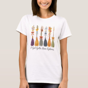 T-shirt Une Fille Doit Avoir Options Citer Conception