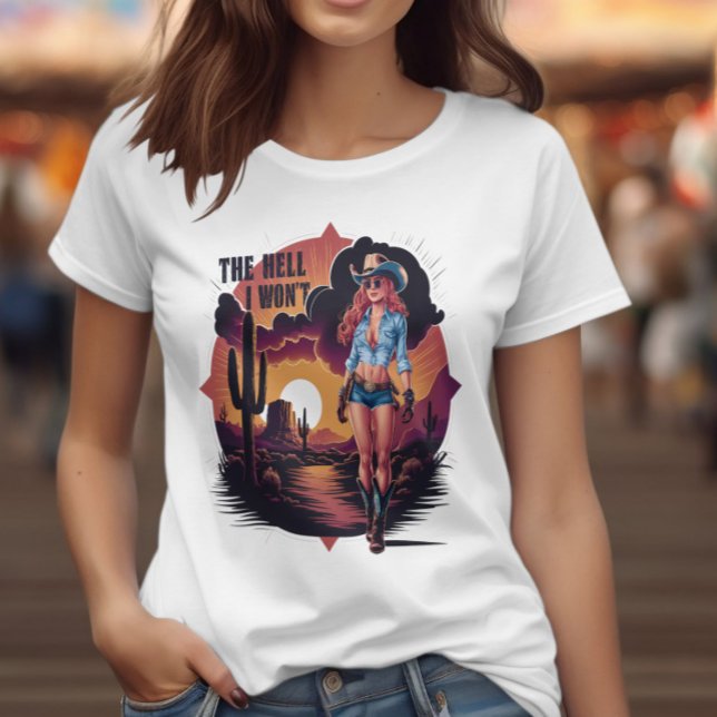 T-shirt Une fille en baise de soleil : un portrait de l'au (Créateur téléchargé)
