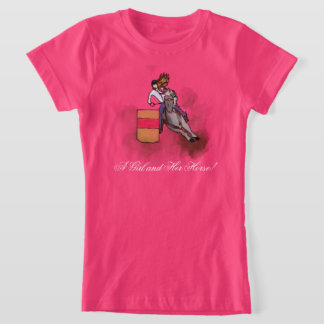 T-Shirt Une fille et son cheval !