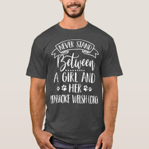 T-shirt Une Fille Et Son Pembroke Welsh Corgi Chien Maman 