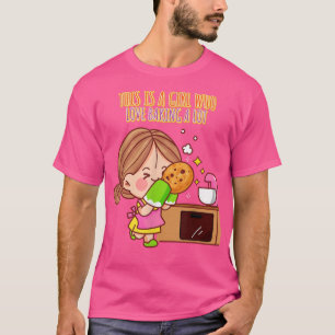 T-shirt Une Fille Qui Aime Faire Une Grosse Novelité Drôle