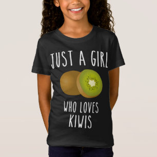 T-Shirt Une fille qui aime kiwi fruits kiwi fruit fruit fr