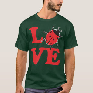 T-shirt Une fille qui aime Ladybugs mignon coccinelle pour