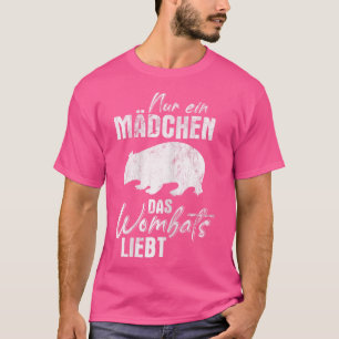 T-shirt Une fille qui aime l'Australie Wombats
