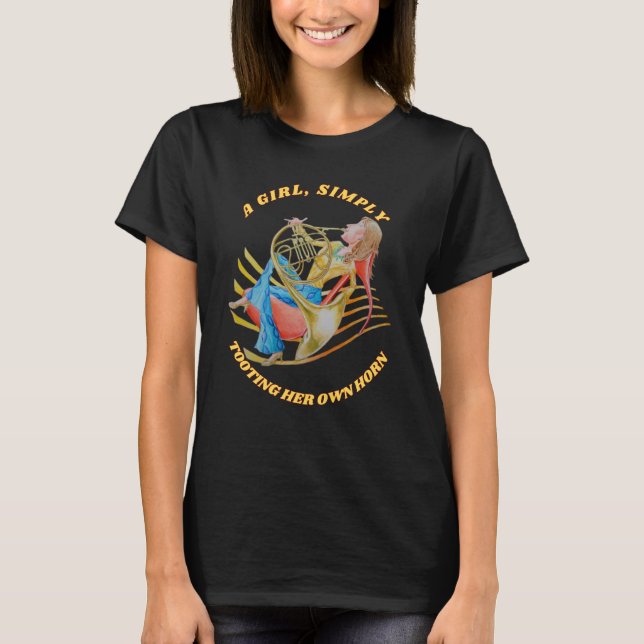T-SHIRT UNE FILLE, TOUT SIMPLEMENT TOOTING SON PROPRE T-SH (Devant)