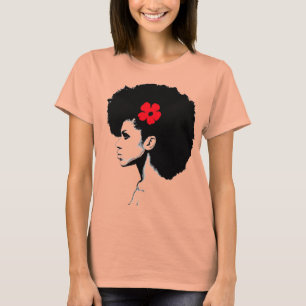 T-shirt Une Fleur Rouge