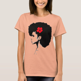 T-shirt Une Fleur Rouge