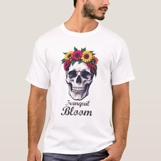 T-shirt Une floraison paisible (Devant)