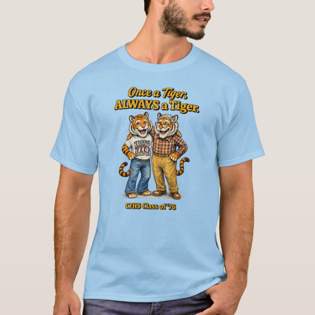 T-shirt Une fois un Tigre (M) (Devant)