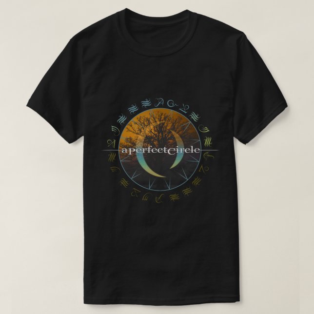 T-shirt Une forêt de cercles parfaits (Design devant)