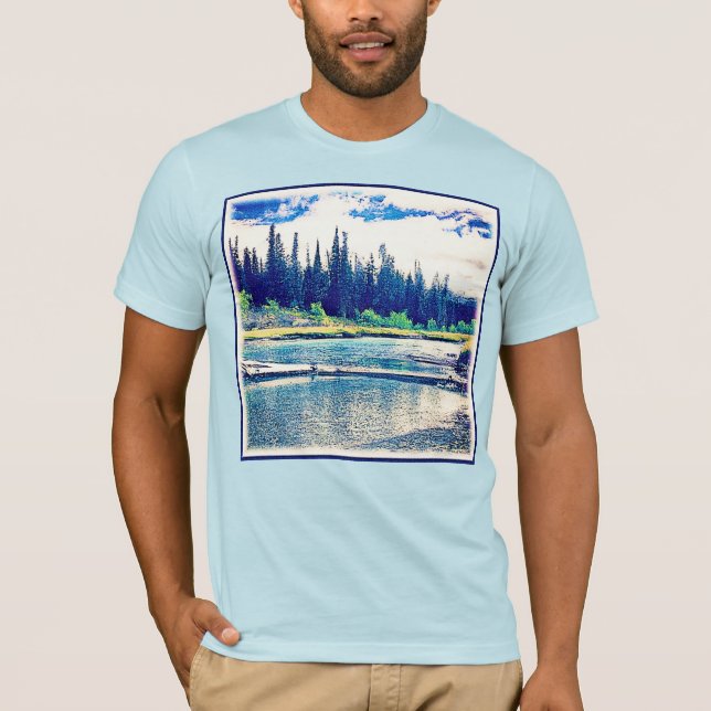 T-shirt Une Forêt Sauvage Canadienne Majestueuse. Commande (Devant)