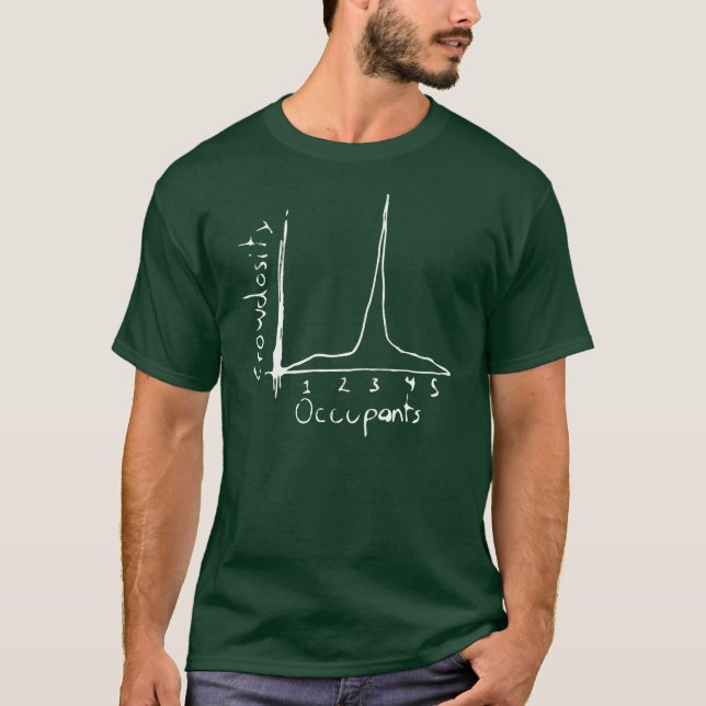 T-shirt Une foule de trois (Devant)