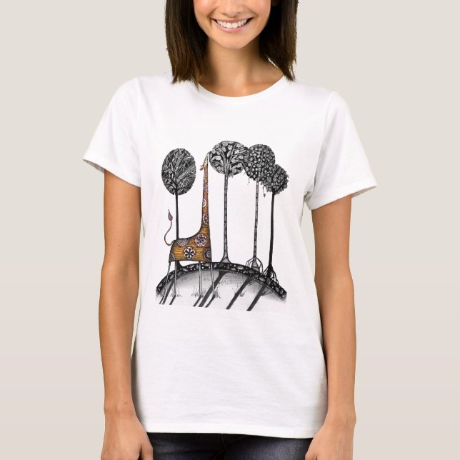 T-shirt Une girafe a appelé Kennett (Devant)