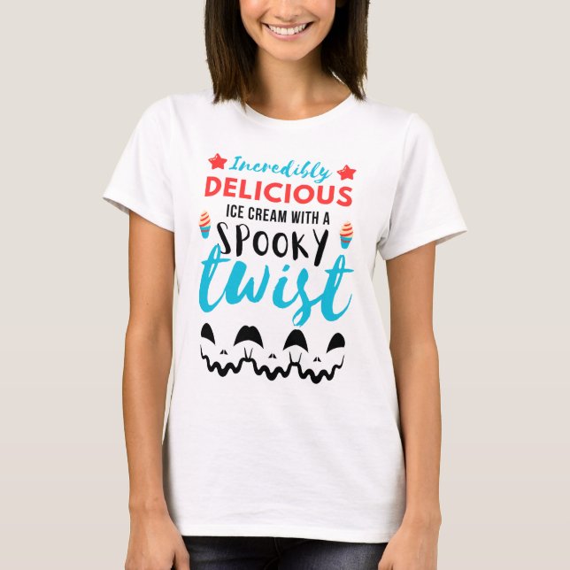 T-shirt Une glace incroyablement délicieuse avec une torsi (Devant)