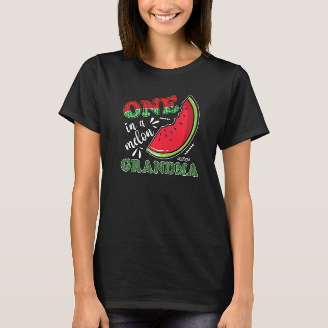 T-shirt Une grand-mère pastèque dans le melon (Devant)