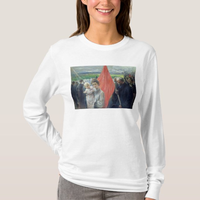 T-shirt Une grève chez Saint-Ouen, 1908 (Devant)