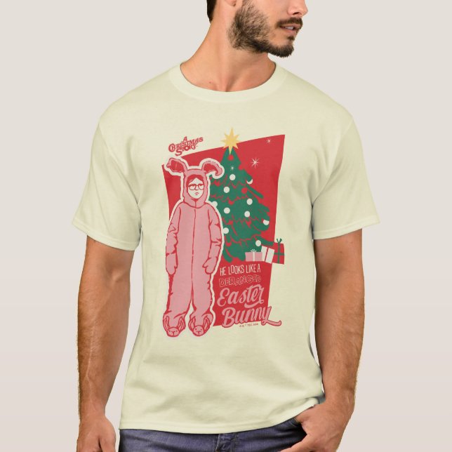 T-shirt Une histoire de Noël | Lapin De Pâques Dérangé (Devant)