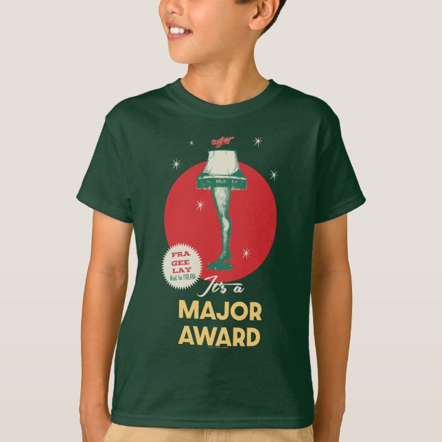 T-shirt Une histoire de Noël | Prix majeur de la lampe de  (Devant)