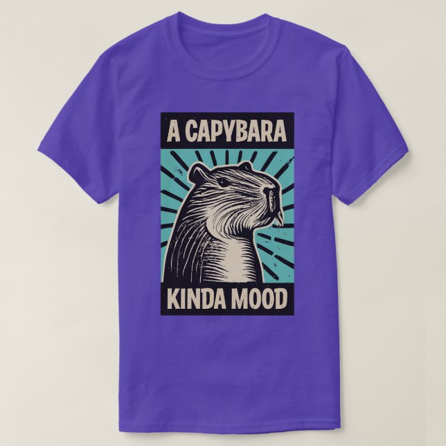 T-shirt Une humeur Capybara Kinda (Design devant)