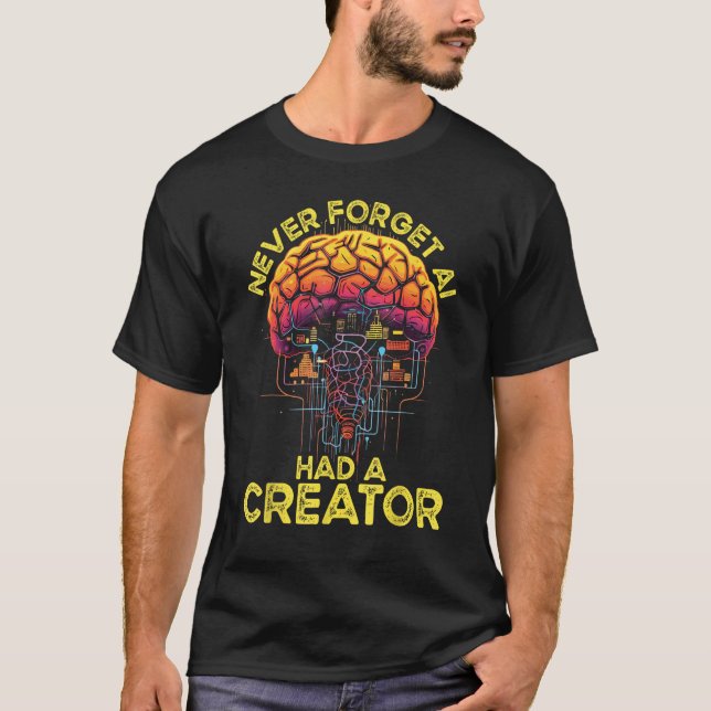 T-shirt Une I Intelligence Artificielle Robot Robotique De (Devant)