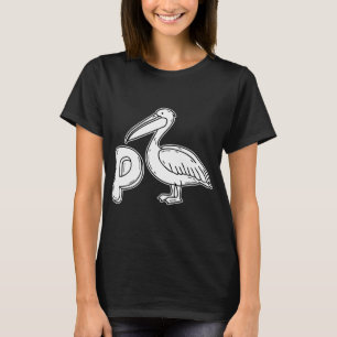 T-shirt Une illustration de la lettre P représentant un pé