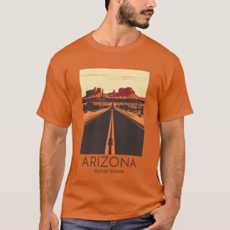 T-shirt Une illustration de voyage vintage de l'Arizona Ét