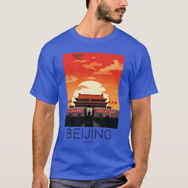 T-shirt Une impression Pop Artravel de Beijing Chine (Devant)