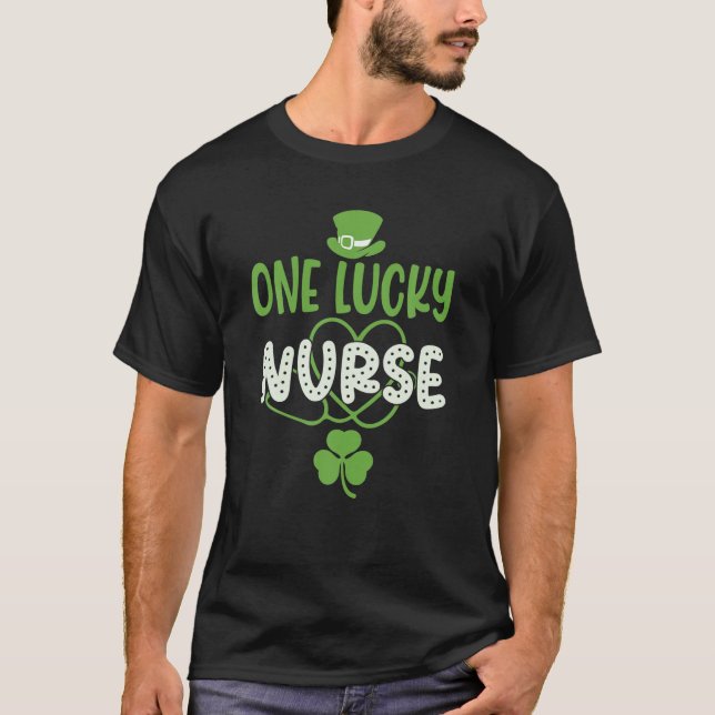 T-shirt Une Infirmière Chanceuse Mignonne Appréciation De  (Devant)