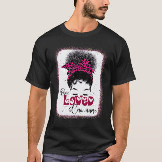T-shirt Une infirmière Cna aimée fouillis léopard amour ma