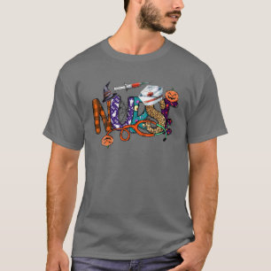 T-shirt Une infirmière Éffrayante Halloween Costume Nurse