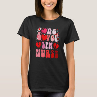 T-shirt Une infirmière LPN aimée Saint-Valentin Infirmière