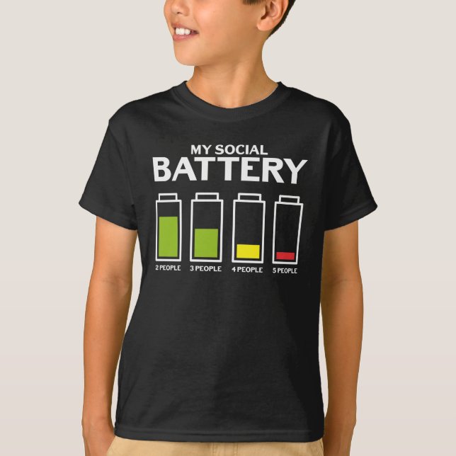 T-shirt Une introspection maladroite envers les gens Batte (Devant)