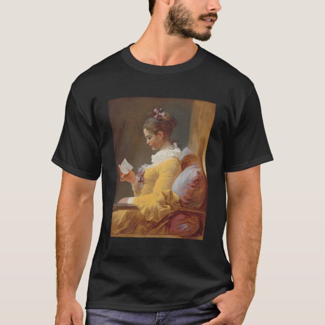 T-shirt Une Jeune Lecture De Jean-Honore Fragonard (Devant)