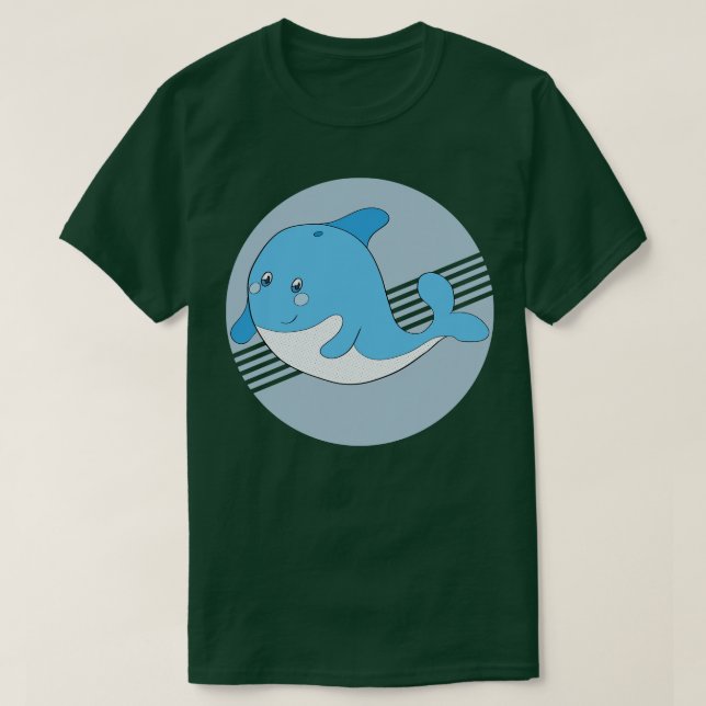 T-shirt Une jolie baleine (Design devant)