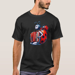 T-shirt Une jolie coccinelle accordéoniste