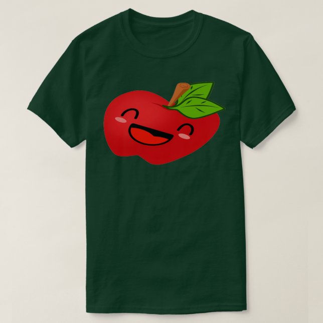 T-shirt Une jolie pomme Emoticon (Design devant)