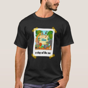 T-shirt Une Journée À Zoo Amoureux des animaux Zoo Keeper