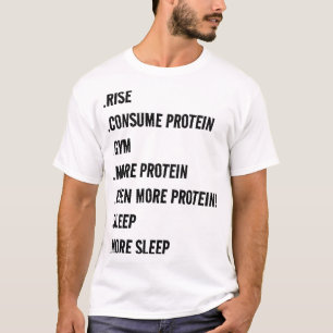 T-shirt Une journée dans la vie d'un culturiste